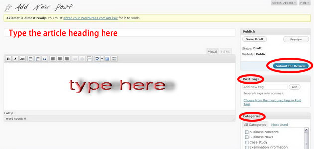 how to add a post to wordpress blog