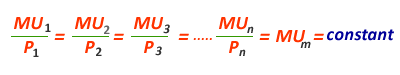 equi marginal equation