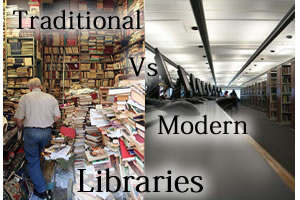 traditional vs modern library