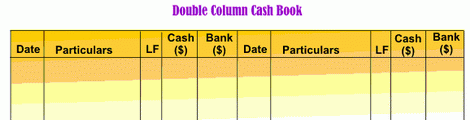 double column cash book